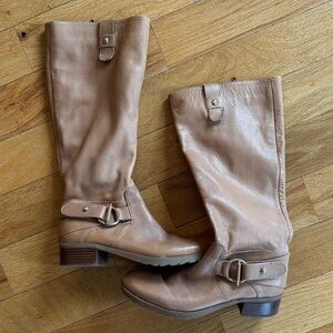 Nine West Wasse Leather Riding Boots Sz. 7.5